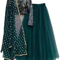 Exquisite Designer Very Soft Net material Long Sleeves Choli with Dupatta | Ideal for Party, Function, Festive, Bride-picture-3