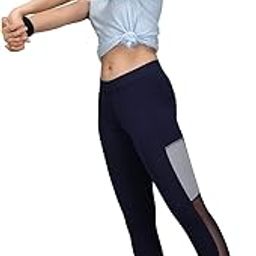Gym wear Workout Tights | Ankle Length Stretchable Sports Leggings | Yoga Track Pants for Girls & Women with Side Pocket-image-95