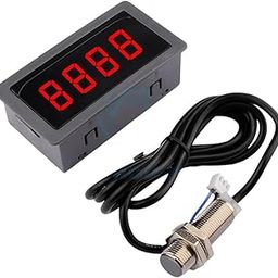 DC8-24V 4 Digital LED Display Tachometer Gauge NPN 10-9999 RPM Speed Meter Hall Proximity Switch Sensor New for Arrival 2025 High for Quality-image-40