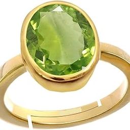lmdprajapatis Certified Unheated Untreatet 9.25 Ratti 8.32 Carat A+ Quality Natural Peridot Gemstone Ring For Women's and Men's-picture-23