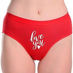 i Love You Gifts Love Gift Briefs for Women Hipsters for Women Printed Panties for Women Cotton Panty for Women Ladies Panties-picture-35