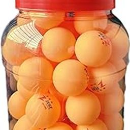 HOPE KART Professional Table Tennis Ball for Ping Pong tt Balls 3 Star 40+ ABS Polymer for Kids Adult, 40 mm Dia, Round, Orange (40)-image-6