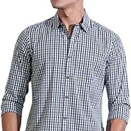 thomas scott Men's | Checks Printed | Long Sleeve | Regular Fit | 100% Cotton | Casual & Semi Formal | Shirt for Men (Available in Plus Size)-picture-15