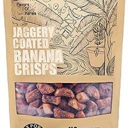 FLAVORS OF KERALA (FOK) | Premium Kerala Jaggery Coated Banana Chips (Sharkara Varatti | Upperi) | (200 GM)-image-95