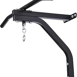 IWIN RMOUR Iron Heavy Duty Punching Bag Wall Mount Bracket Hanging Stand with Pull Up Bar, Chin Up Bar for Indoor Fitness Boxing, MMA Training Muay (Black)-image-79