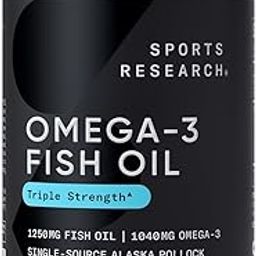 Sports Research Omega-3 Fish Oil From Wild Alaska Pollock (1250Mg Per Capsule) With Triglyceride Epa & Dha Fatty Acids|Heart, Brain & Joint Support|Ifos 5-Star Certified, Non-Gmo & Gluten Free (180Ct)-17