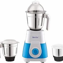 Benito Monza 750W Mixer Grinder – Power-Packed Performance with Heavy-Duty Stainless Steel Jars (1.5L, 1.2L, 0.4L) | Premium Blue & White | 1-Year Warranty!-image-85