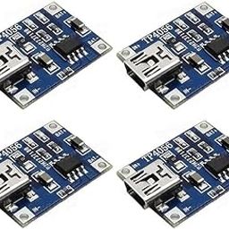 (4 pc) Pro3D TP4056 1A Li-ion Lithium Battery Charging Module â€“ Mini USB-picture-29