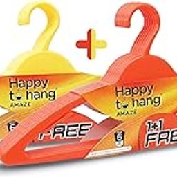 Happy To Hang Amaze 6+6 Piece Polypropylene Hangers, Yellow and Orange (Buy 1 Get 1 Free)-image-40