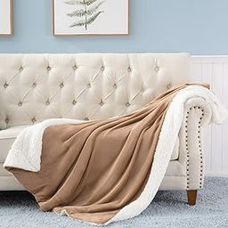 VAS COLLECTIONS® All-Seasons Super Soft Flannel Solid/Plain Blanket/AC Dohars/Duvet/Quilt for Summer, Beige & Cream, Size 225X230 cm (Double)-image-11
