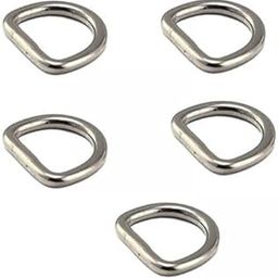 CALANDIS™ 2x5x Stainless Steel D Rings Seamless Metal D Ring for Bag Straps Purse Making 3mmx16mmx16mm | Rings | Leathercraft Accessories | Leathercrafts-image-84