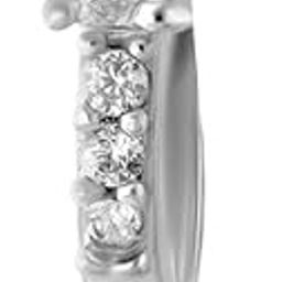 925 Silver Pear-Shaped Stone Nose Pin | Clip-On Without Piercing | Non-Pierced Press Nose Ring for Women | Elegant CZ Design-image-42