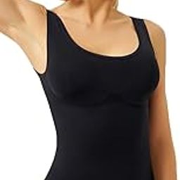 tesmezy Bodysuit for Women Tummy Control Shapewear Seamless Sculpting Thong Body Shaper Tank Top (ED024)-picture-25
