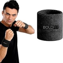 Boldfit Cotton Wrist Band for Men & Women 3 Inch - Wrist Sweat Band for Badminton Football, Basketball, Running & Athletic Sports, Sweat Absorbent Wrist Bands-30