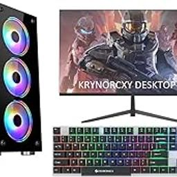 KRYNORCXY Computer Desktop Pc Core i7-860 CPU/GT 730 4GB Dedicated Graphics Card/16GB Ram/22inch Led Monitor/RGB Keyboard Mouse/Windows 10 Pro/WiFi-Ready to Play (512GB SSD)-21