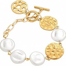 Pearl Bracelet For Woman | Fashion Golden Bracelet For Women Hand Accessories For Women | Pearls Charm Bracelets for Girls | Birthday Gift for Women Anniversary Gift for Wife-image-97