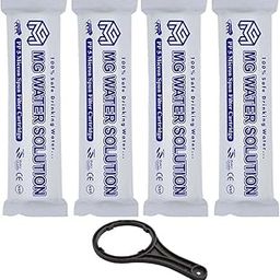 MG WATER SOLUTION® PP Water Spun Filter Sediment Solid Cartridge 5 Micron Candle for All RO Water Purifier 10 Inch Size (4, Spun with Spanner)-2