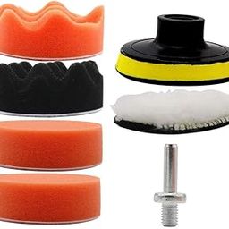 7Pcs 5 Inch Polishing Pads Sponge Waxing Foam Buff Buffing Kit For Car Polisher-image-41