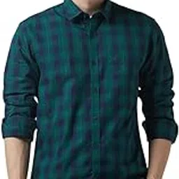 peter england Men's Checkered Slim Fit Shirt-picture-32