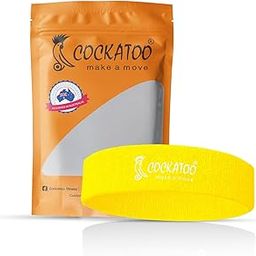 Cockatoo Sports Headband for Men, Head Band for Men & Women,Gym Headband,Workout Headband,Fitness Headband,Running Headband Soft, Stretchy, and Sweat-Wicking(Pack of 1) (Yellow)-image-32