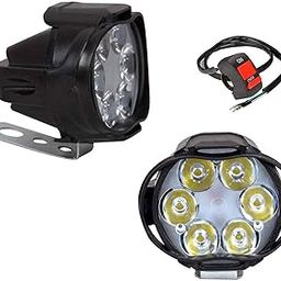 Allextreme EX6FS2P Imported 6 LED Fog Light Waterproof Pod Driving Spot Head Lamp with Handlebar Switch for Bikes & Cars(10W, White Light, 2 PCS, 6 Months Warranty)-image-95
