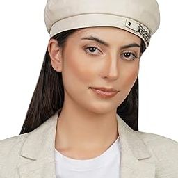 French Beret Cap Summer Season Unisex Artist Newsboy Hats, Ascot Cotton British Style Adjustable Women's Caps (WBC8116, Free Size)-image-40