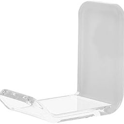 CRUTO Headphone Stand Wall Mount – Aluminum Headset Holder Hook with Cable Organizer – Under Desk or Wall Headphone Hanger (Clear, L-Shape-Pack of 2)-image-92