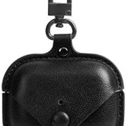 Colorcase Leather Front & Back Cover 360 Degree Protection Case Cover for Realme Buds Air 5 Pro/Realme Buds Air 6 Pro - (Black)-16