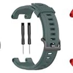 pack of 3 Sporty Silicone Strap Band For Amazfit T-Rex/Amaz fit T-Rex Pro Smart Watch Only For Men Women Boys and Girls [ Not for Any Other Models]-image-90