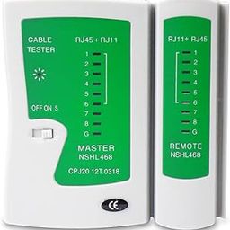 Electronic Spices RJ45 and RJ11 Network LAN Cable Tester with LED Indicators RJ11 RJ12 CAT5 CAT 6 UTP Network Ethernet Cable Tester Test Tool for Internet Broadband Connection-1