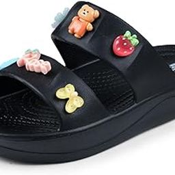 Women's Classic Charms Clogs/Sandals with Adjustable Back Strap for Adult| Comfortable & Light Weight | Stylish & Anti-Skid |Waterproof & Everyday Use Mules for Girls & Ladies D-540-image-90