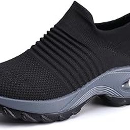 Women's Slip-On Walking Shoes Comfortable Loafers Casual Non-Slip Nursing Shoes Fashion Platform Sneakers-picture-24