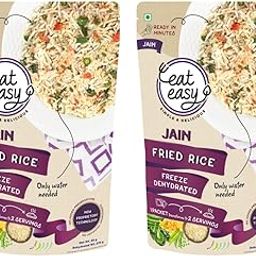 Eat Easy Jain Fried Rice – 95g (Pack of 2) | No Garlic No Onion Ready to Eat & Cook | Freeze Dehydrated Instant Rice | 100% Veg | No Preservatives | Just Add Water-image-23