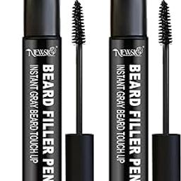 Newsio Beard & Moustache Touchup Stick | Black Hair Color| Instant Gray Coverage | Semi Permanent Smudge-Proof & Long-Lasting | All Hair Types | For Beard, Mustache & Eyebrow | 10 ml Pack of 2-image-4