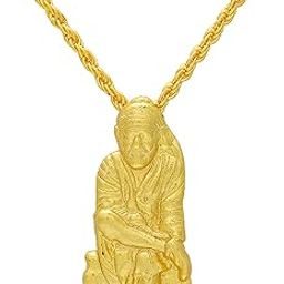 Gold plated SAI BABA, Religious God Pendant, Locket Temple Jewelry-image-74