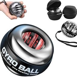 Proberos® Curaball Hand Exerciser 5 Light Modes with LCD Counter, Torque Ball Hand Exerciser, Self-Starting Gyro Wrist Strength Trainer for Strengthen Arms, Black-2