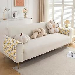 HOKIPO 2 Pcs Printed Quilted Sofa Armrest Cover, Windmill Cyber Yellow (IN-800-S-D2*2)-image-35