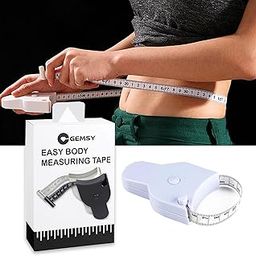Gemsy Body Measuring Tape with Lock Pin & Retractable Button – 150cm Tape Measure for Weight Loss, Fitness, Body Fat Tracking, Tailoring & Sewing (Multicolor, Easy-to-Use)-picture-14