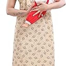 Womens 100% Pure Cotton Feeding Nighty/Maternity Dress 1100-image-27