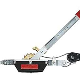 uptodateproducts 2 Ton Wire Rope Ratchet Hand Power Puller Winch Goods Double Hook Power Fastener Industrial Tightener Double Hook Lifting Tools-17