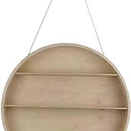 ARTISOUL® Floating Shelves Multi Tier Round Wooden Ornament for Home Outdoor Farmhouse L | Furniture | Bookcases-image-65