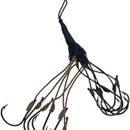 High Carbon Steel Fishing Hooks, Carp Fishing Kata, Jhuppi Style Twelve Hook-picture-15