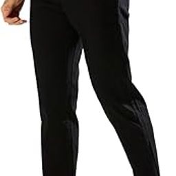 TCI Men’s Cotton Linen Lycra Joggers – Lightweight Travel Pants with Elastic Waist, Drawstring, Zip & Button Closure, 4 Pockets | Casual Summer Trousers-image-69