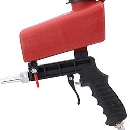 ELBME Handheld Sandblasting, Speed Fast Pneumatic Sandblasting Ergonomic Design Has Large Capacity Feeding for Old Parts Renovation for Atomization-image-62