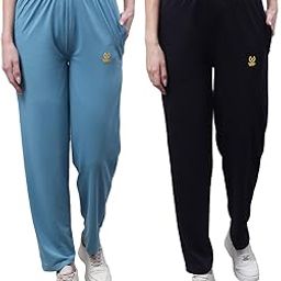 Regular fit Cotton Trackpant for Women (Pack of 2)-D10_BLU_NVY_002-XXL-image-99