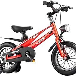 SYGA Children's Bicycle for 3-6 Years Old Baby Children's Light Bicycle Magnesium Alloy (14 INCH, RED)-image-19