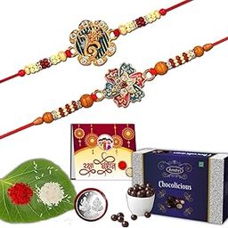 Anshri Chocolicious Peanuts Chocolate(271-276 B) (32 Gram) | Combo Rakhi with Gift | Silver Bracelet | Roli chawal | Rakhi with Chocolate Gift for Brother-image-43