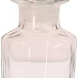 SHOBHANA ENTERPRISES 50ml Royal Empty Refillable Glass Bottle with stopper Cap for DIY Perfume, Attar, Essential Oils, Blends, Rose Water Pack of 02 pcs Size 4X4X12-13