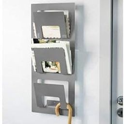 Indian Decor 3 Tier Magazine Holder - Grey - Magazine Rack - Newspaper Rack - Made in India-image-27