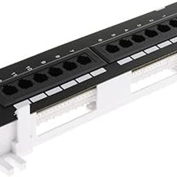 CALANDIS™ 12-Port Cat5e/6 Unshielded Wallmount Network Patch Panel 10inch | Patch Panels | Racks Chassis & Patch Panels-12